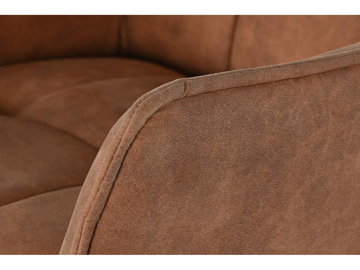 Microfiber metalen kruk 59x60x107 kunstleer