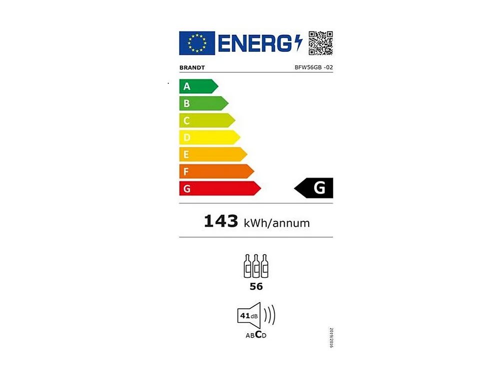 Brandt Cave à vin de service 56 bouteilles - BFW56GB
