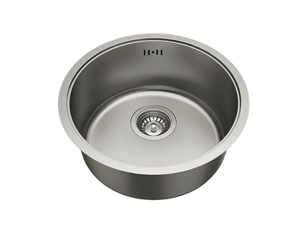 Essenox lava-loiça 1 cuba redonda em aço inox 42.5cm Essebagno