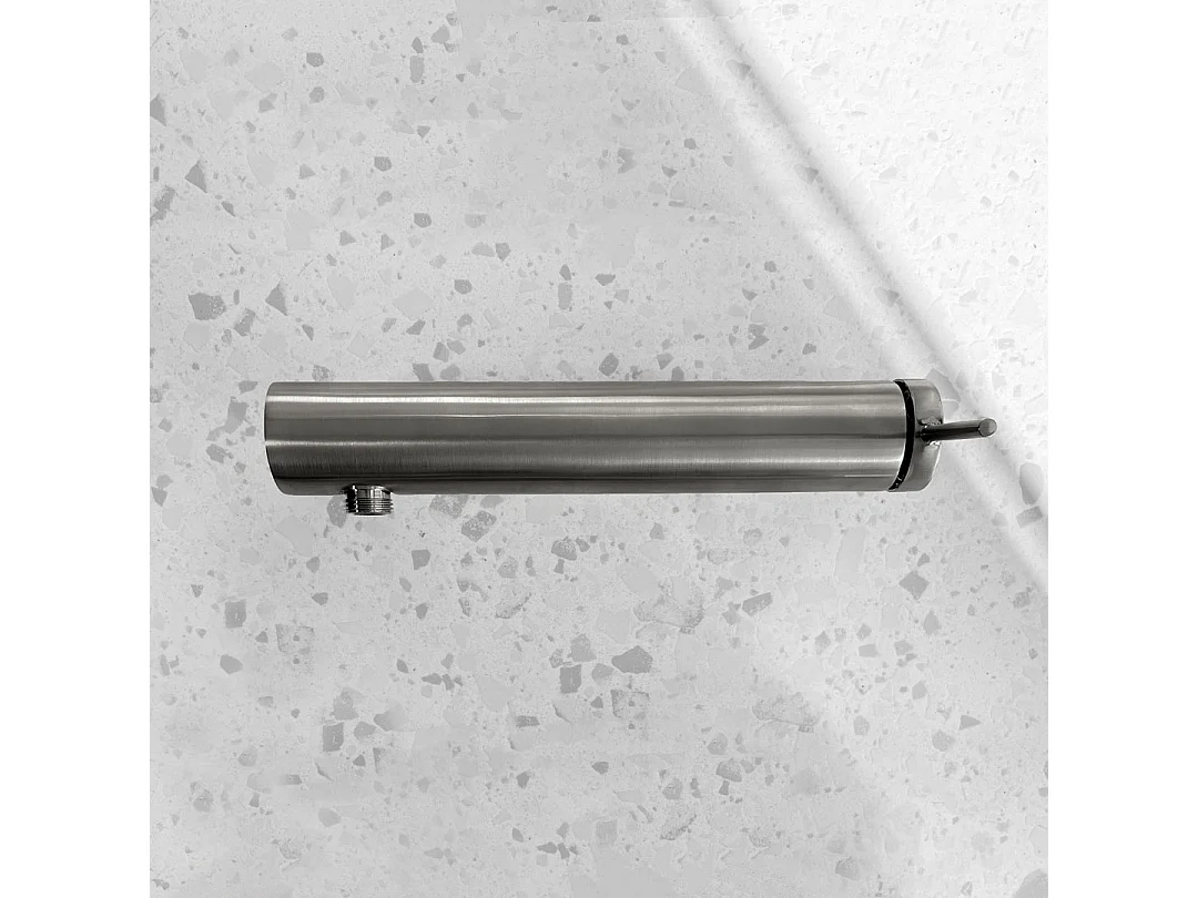 Luisa mechanische douchekraan geborsteld roestvrij staal - Essebagno