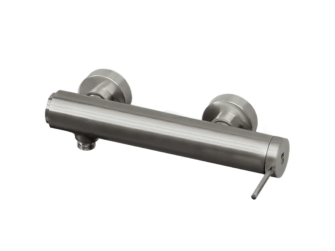 Luisa mechanische douchekraan geborsteld roestvrij staal - Essebagno