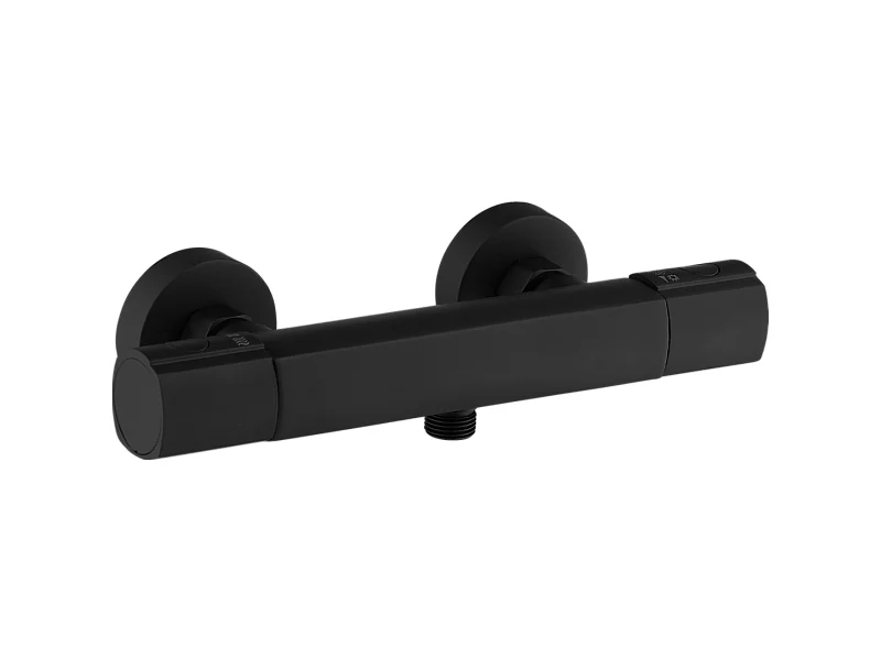 Carra mitigeur douche thermostatique noir - Essebagno