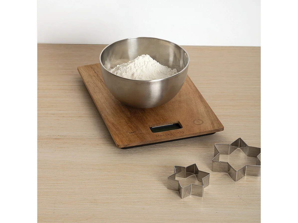 Balance de Cuisine Digitale "Acacia" 21cm Naturel