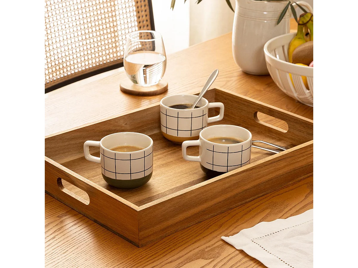 Plateau de Service "Bois Acacia" 42cm Marron