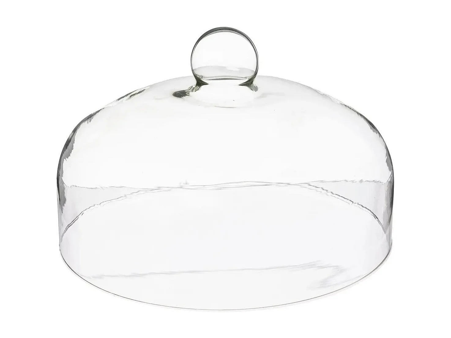 Cloche Protection Avec Plateau "Acacia" 28cm Marron