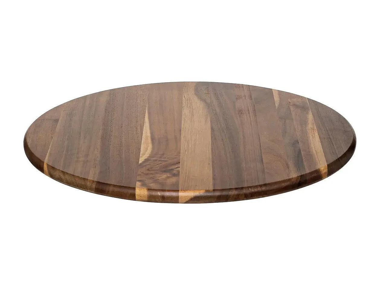 Plat de Présentation Tournant "Acacia" 50cm Marron