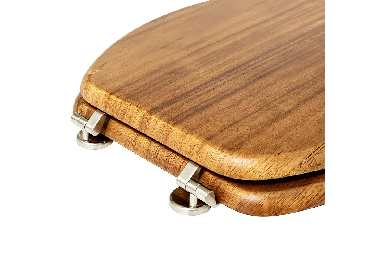 Abattant WC en bois "Acacia" 46cm Naturel