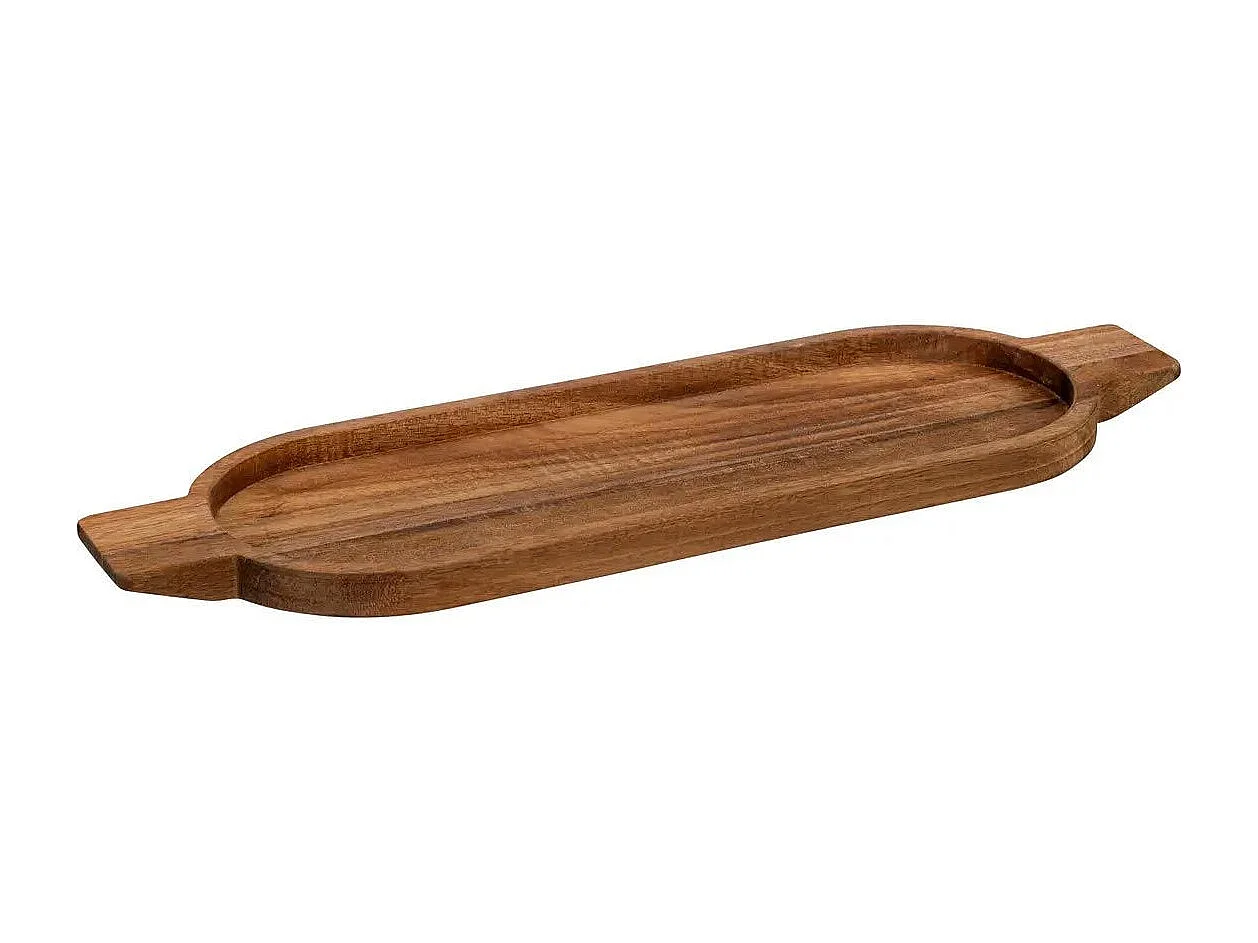 Plat de Présentation en Bois "Acacia" 48cm Marron
