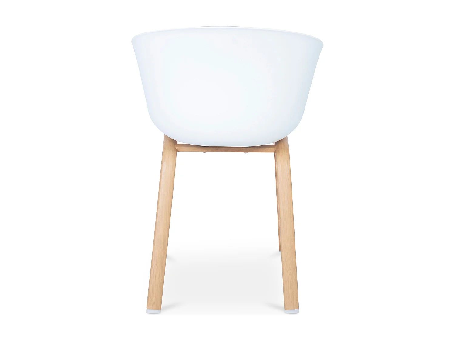 Chaise de salle à manger scandinave rembourrée avec accoudoirs Orange