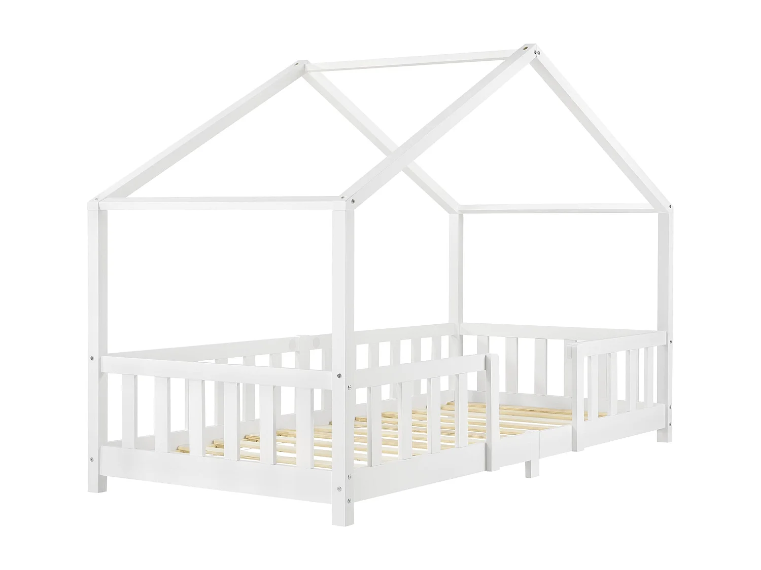 Lit d'enfant design en effet bois blanche 207 x 96 x 138 cm 03_0005465