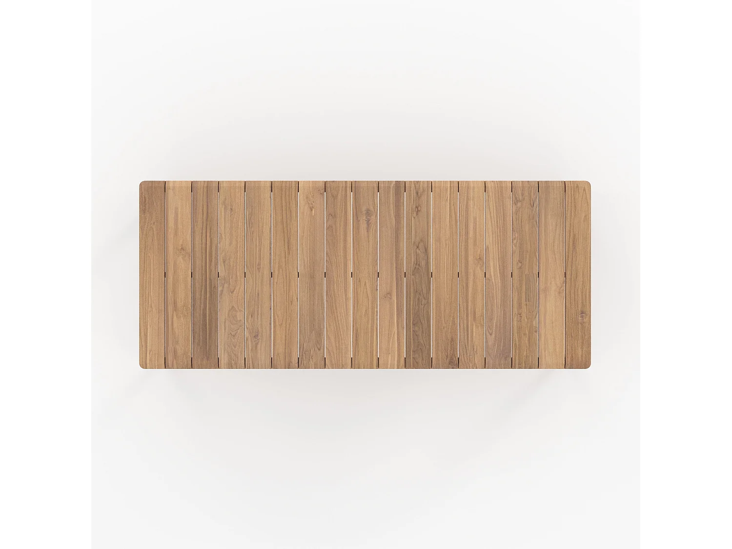 Table et bancs de jardin en bois de teck recyclé 10 personnes - Nonza