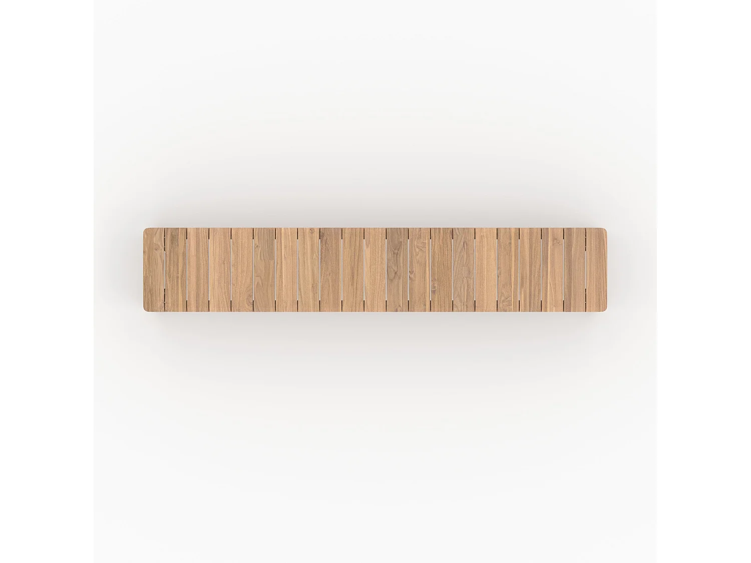 Table et bancs de jardin en bois de teck recyclé 10 personnes - Nonza