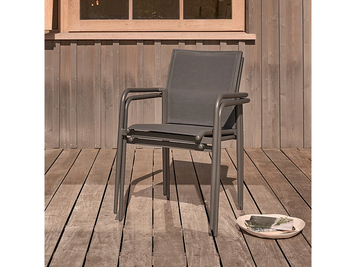 Conjunto de muebles de jardín de aluminio