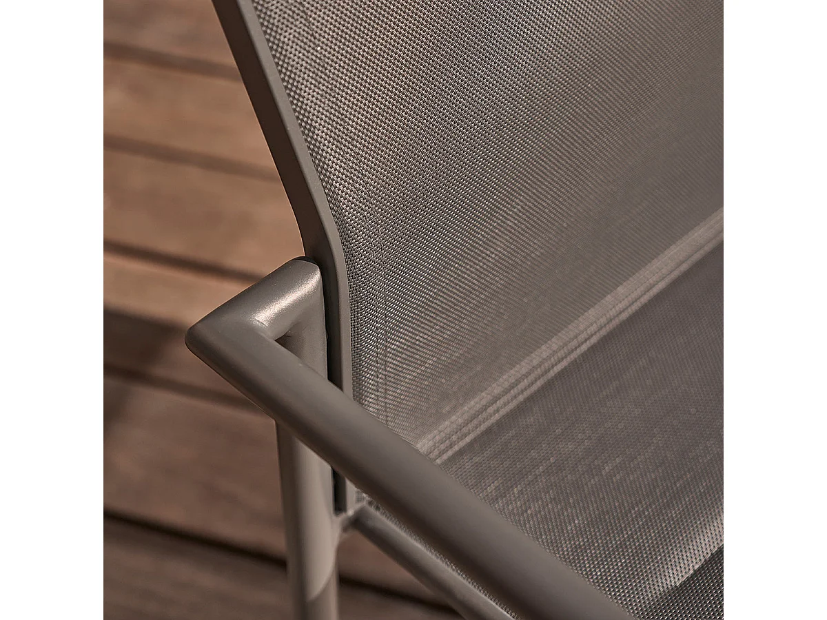 Conjunto de muebles de jardín de aluminio