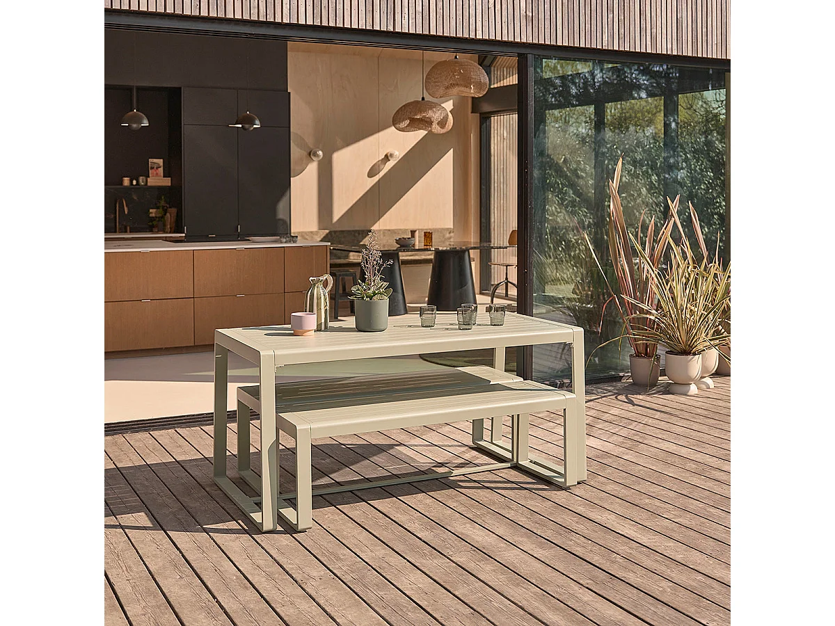 Conjunto de muebles de jardín para 4 pers.