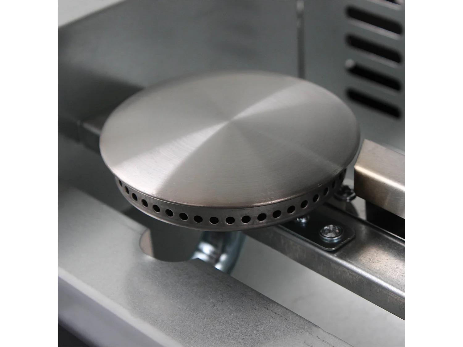 Plancha de gas con 2 quemadores de acero inoxidable, 5kw negro