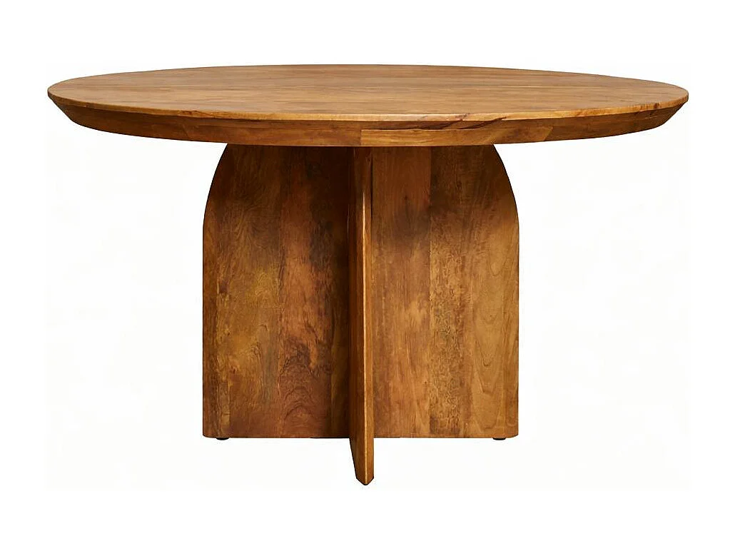 Table ronde vintage en bois Ø150 cm CALDERA