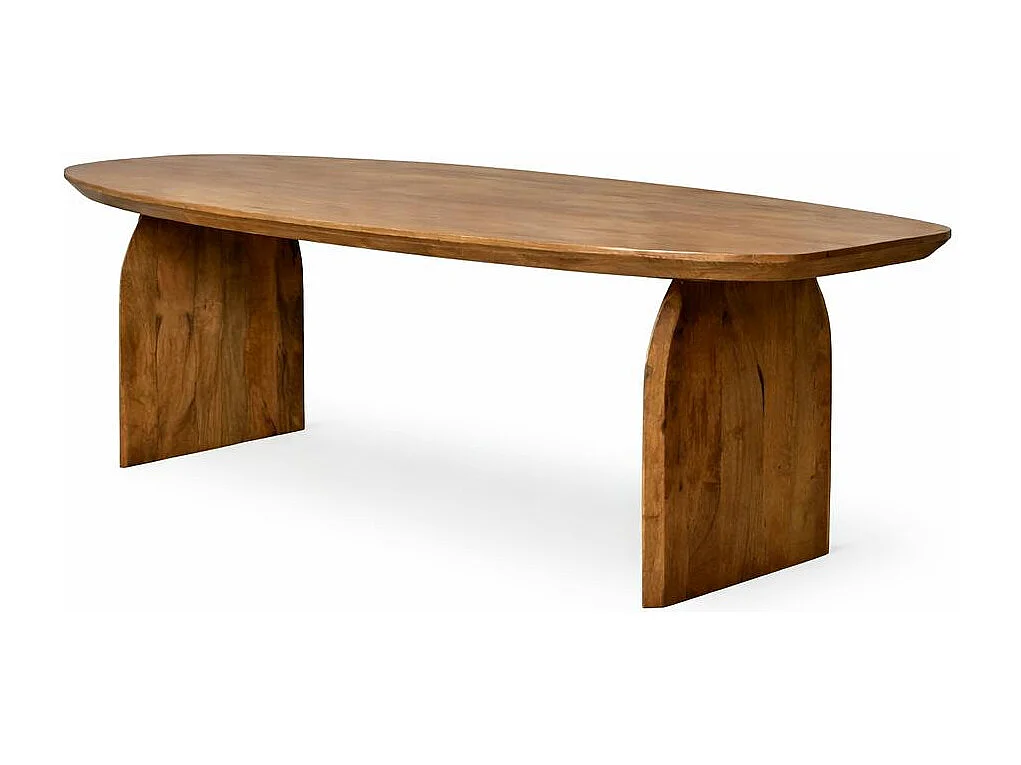 Table à manger vintage ovale en bois 300 cm CALDERA