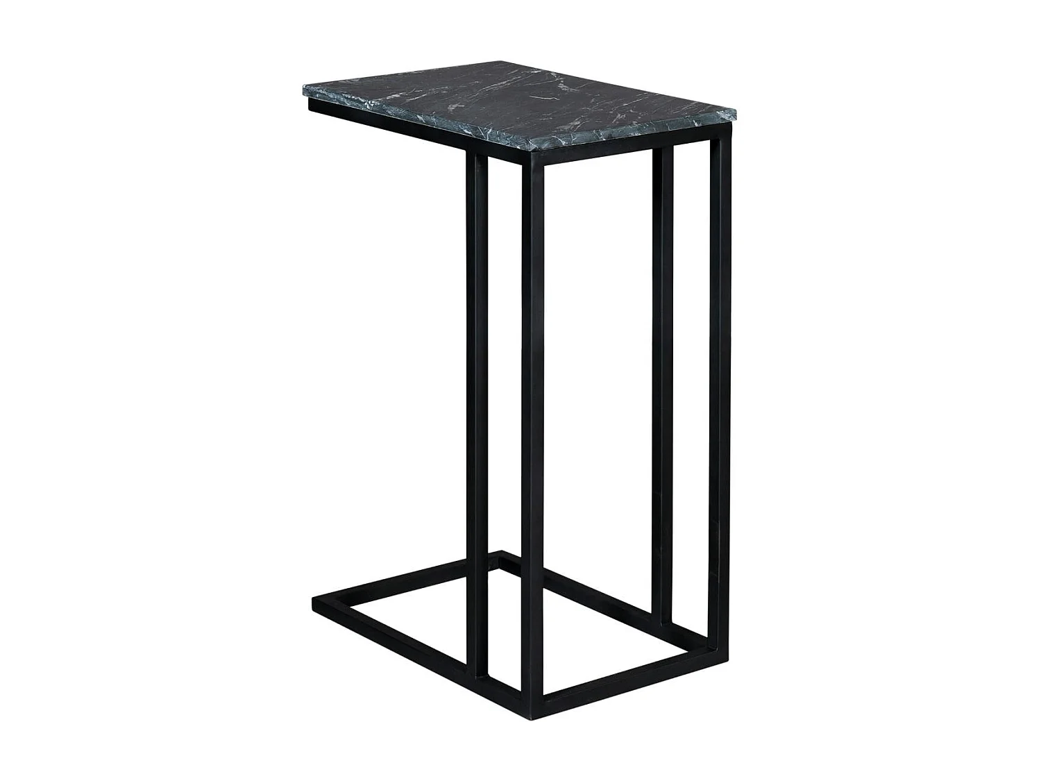 Table d'appoint marbre noir pour ordinateur DUOMO