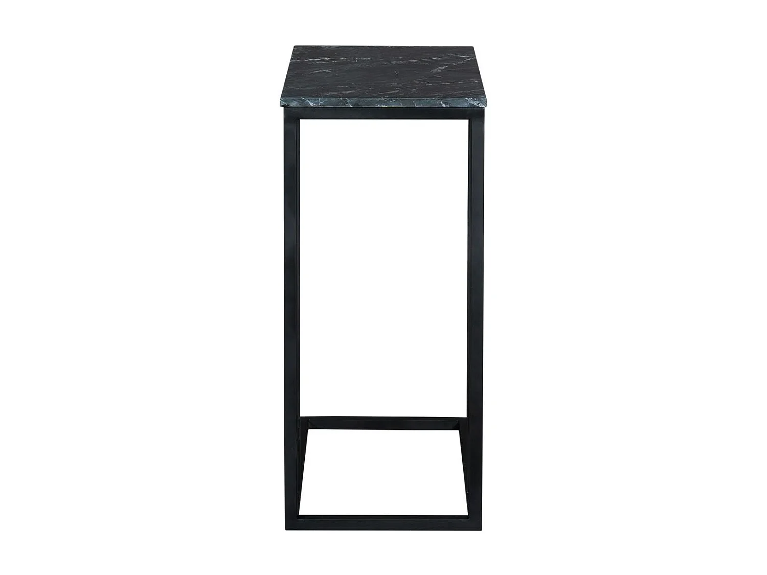 Table d'appoint marbre noir pour ordinateur DUOMO