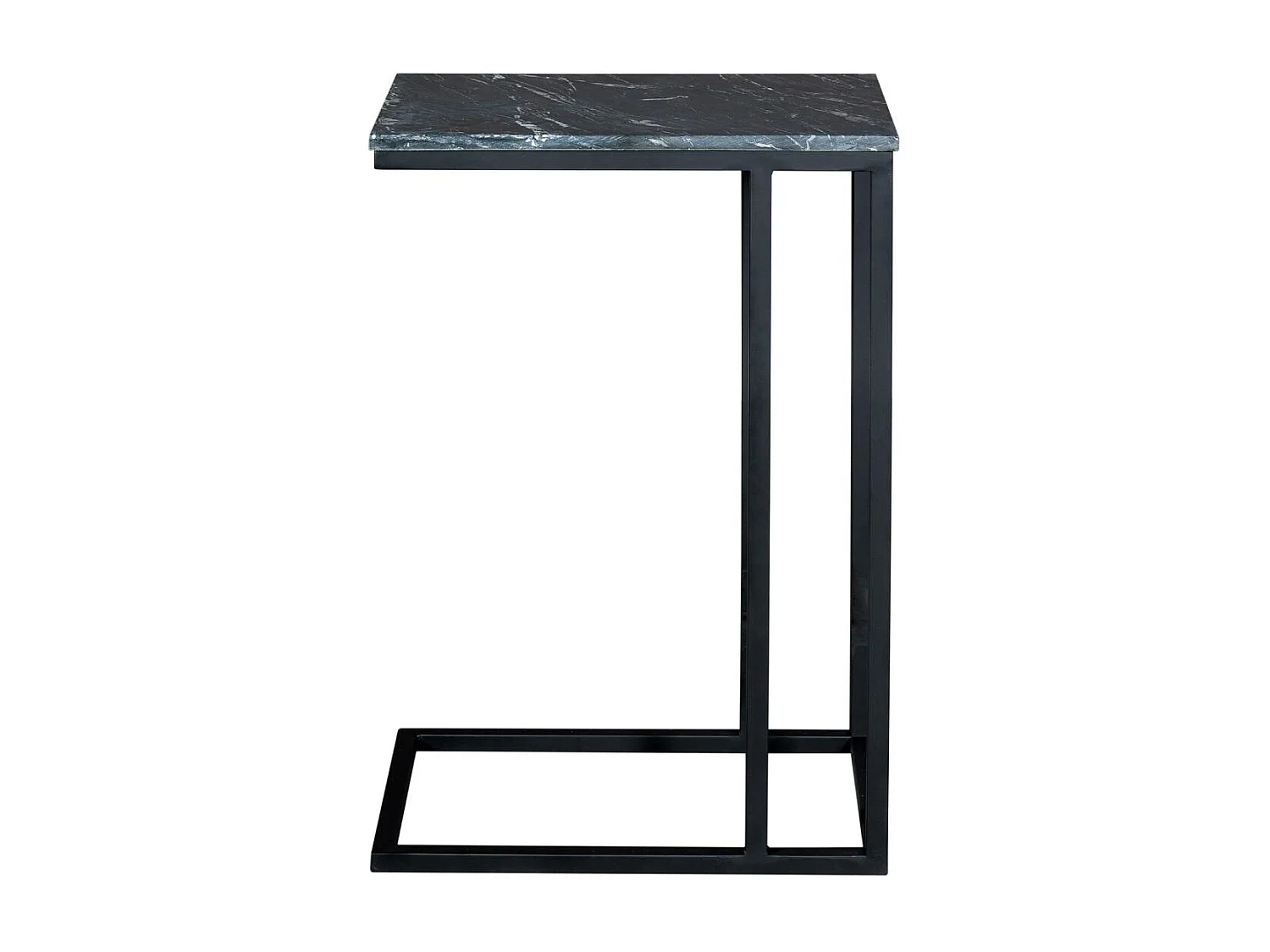 Table d'appoint marbre noir pour ordinateur DUOMO