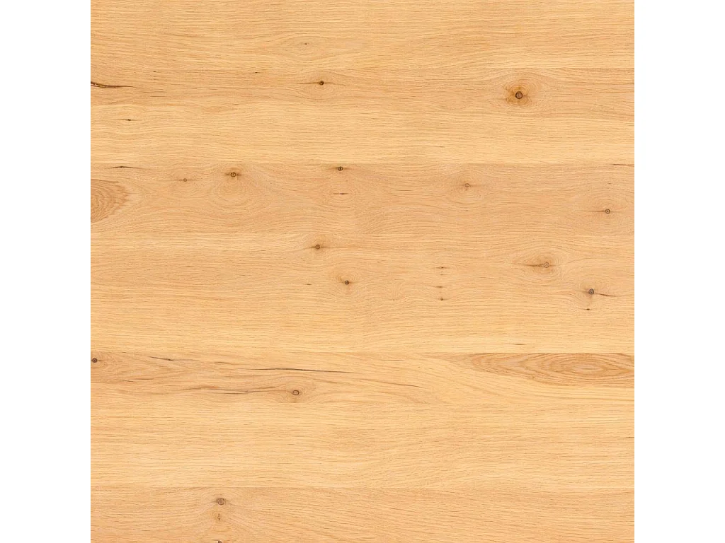 Table ronde chêne huilé pied central droit 120 cm PALERME