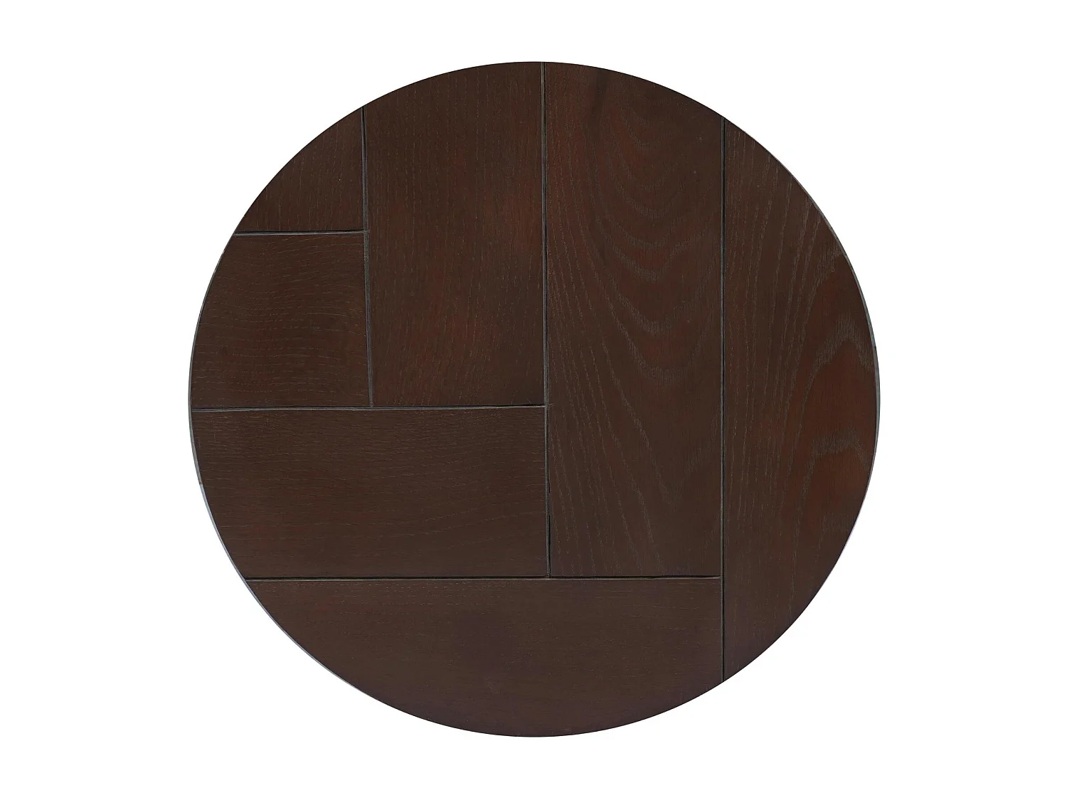 Table basse gigogne décor parquet foncé (lot de 2) LEXTON