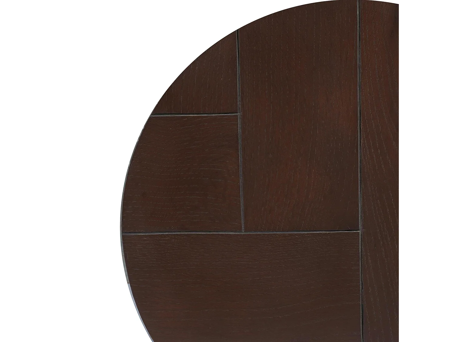 Table basse gigogne décor parquet foncé (lot de 2) LEXTON