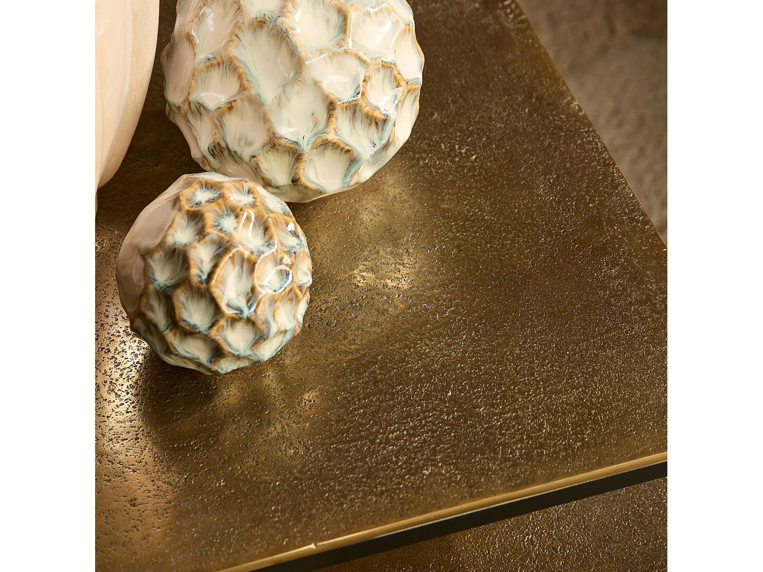 Table basse gigogne graphique à pieds croisés (lot de 3) KANO