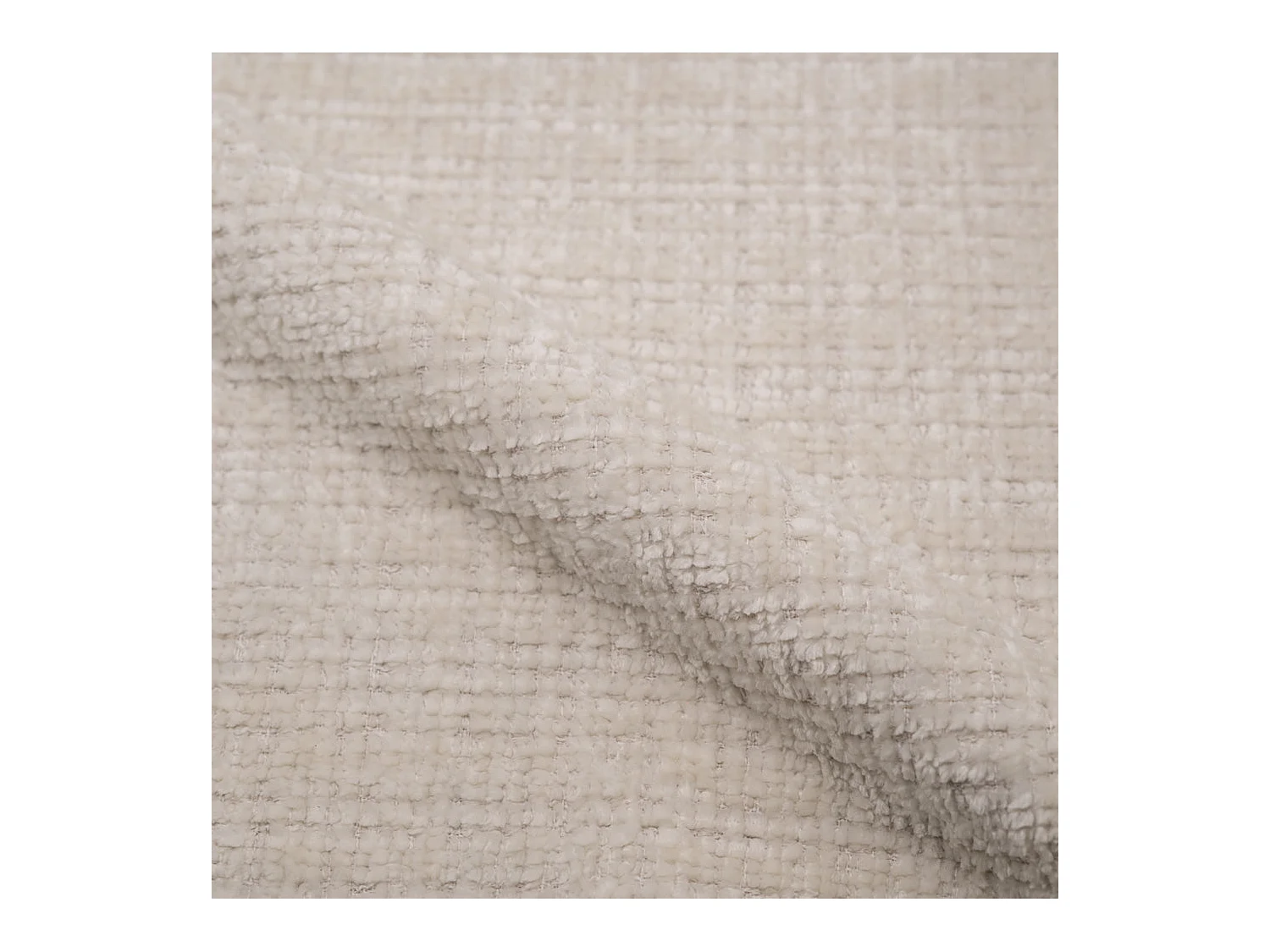 Silla de terciopelo crudo y metal negro - Bloomy