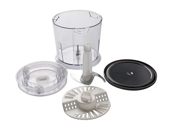 Mini Picadora Black & Decker 260W 500ml Blanca - Cuchillas de Acero Inoxidable, 2 Funciones Mezclar y Picar, Pies Antideslizantes