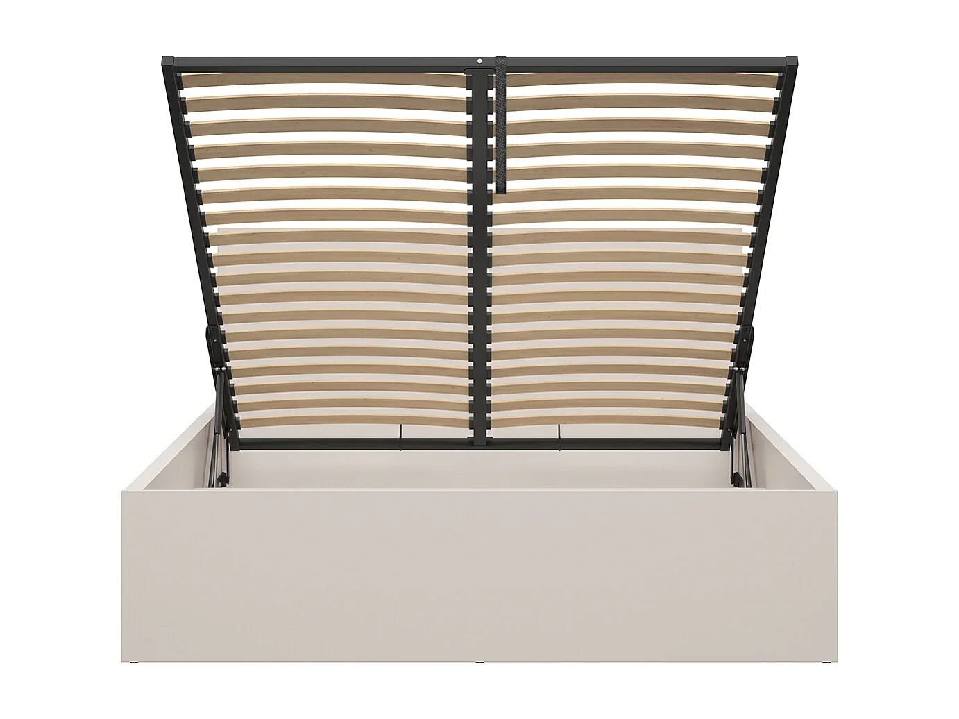 Letto con contenitore con base Edwin cachemire 160x200