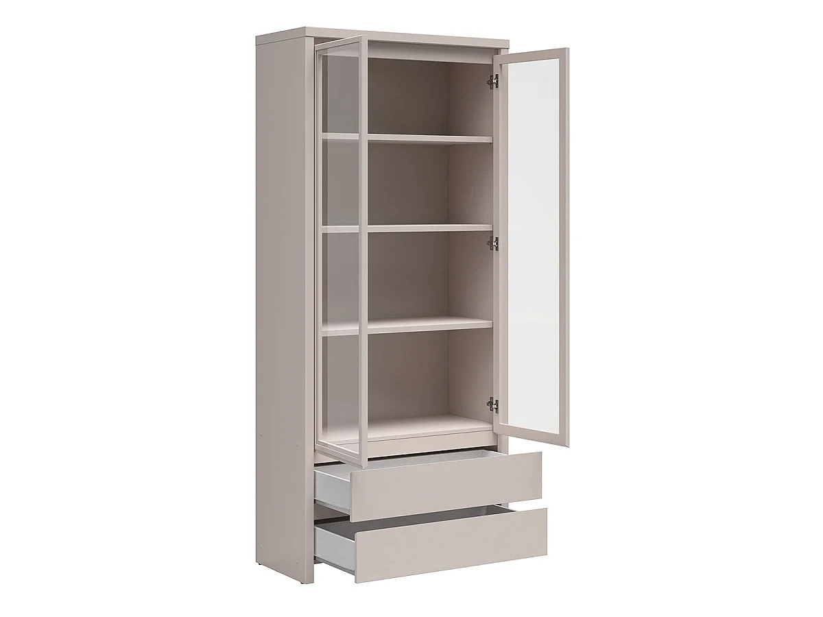 Geschirrschrank 2 Türen 2 Schubladen Soren Kaschmir