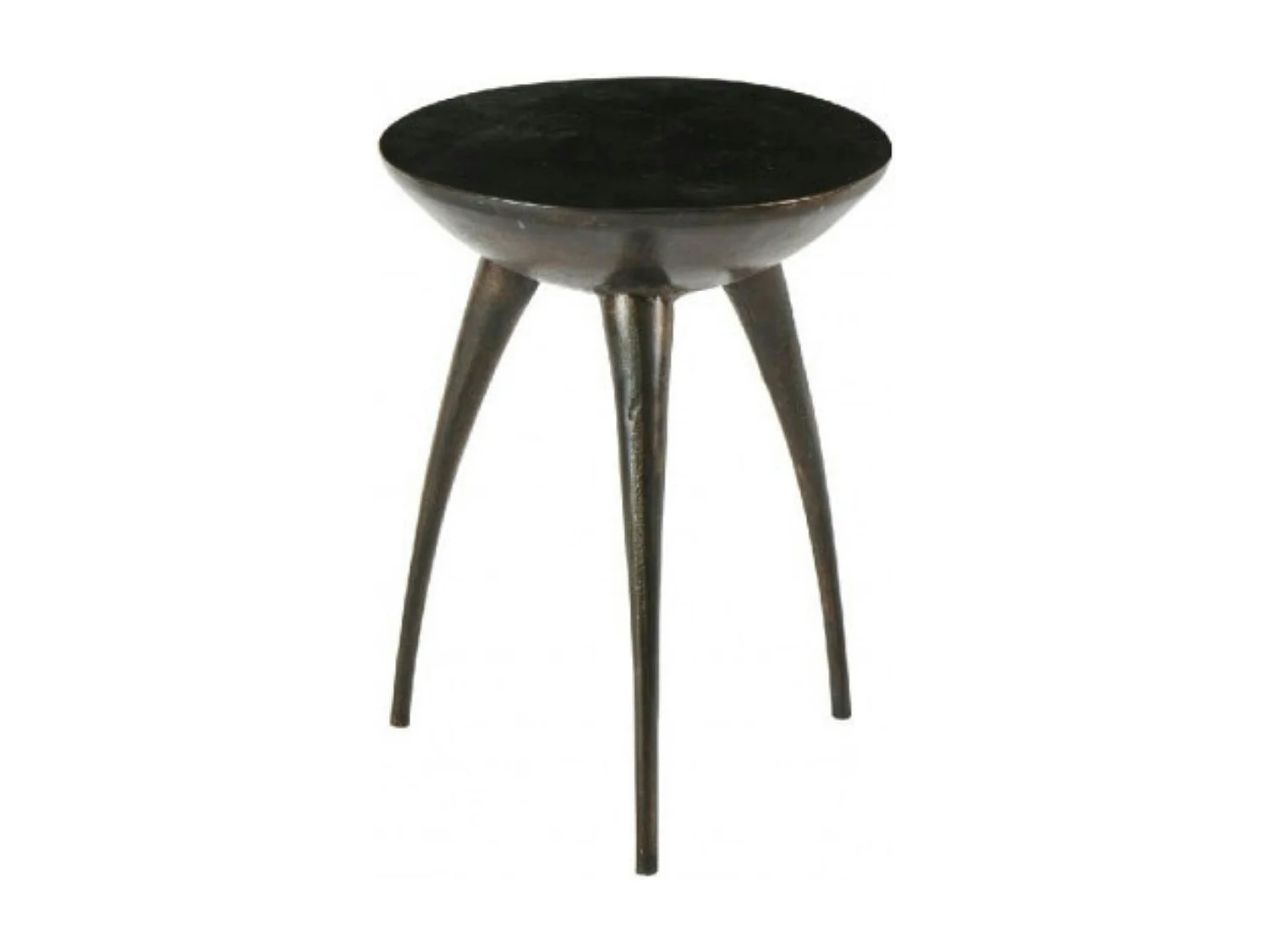 Bout de canapé noir en aluminium 3 pieds KANO