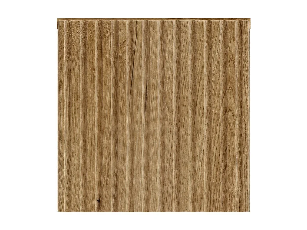 Cube de rangement salle de bain VANO 30 cm chêne suspendu avec porte