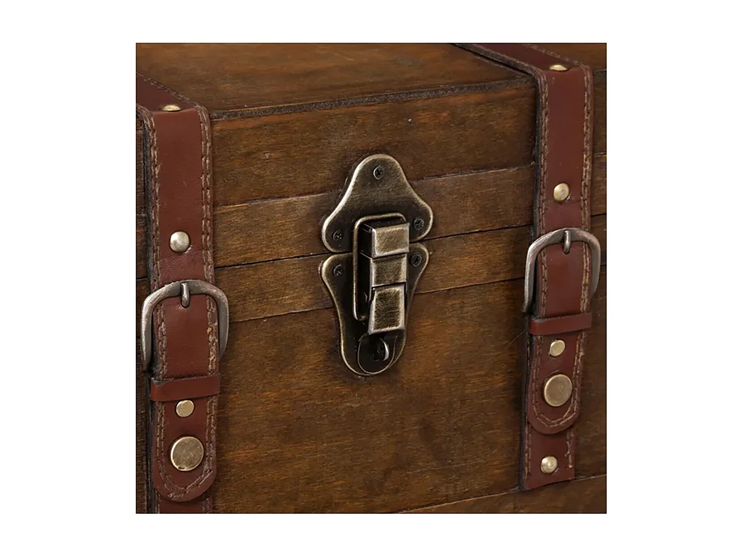 Coffre porte bouteilles avec 6 emplacements et un tiroir, coloris marron foncé - Longueur 58,5 x Profondeur 38,5 x Hauteur 28 cm