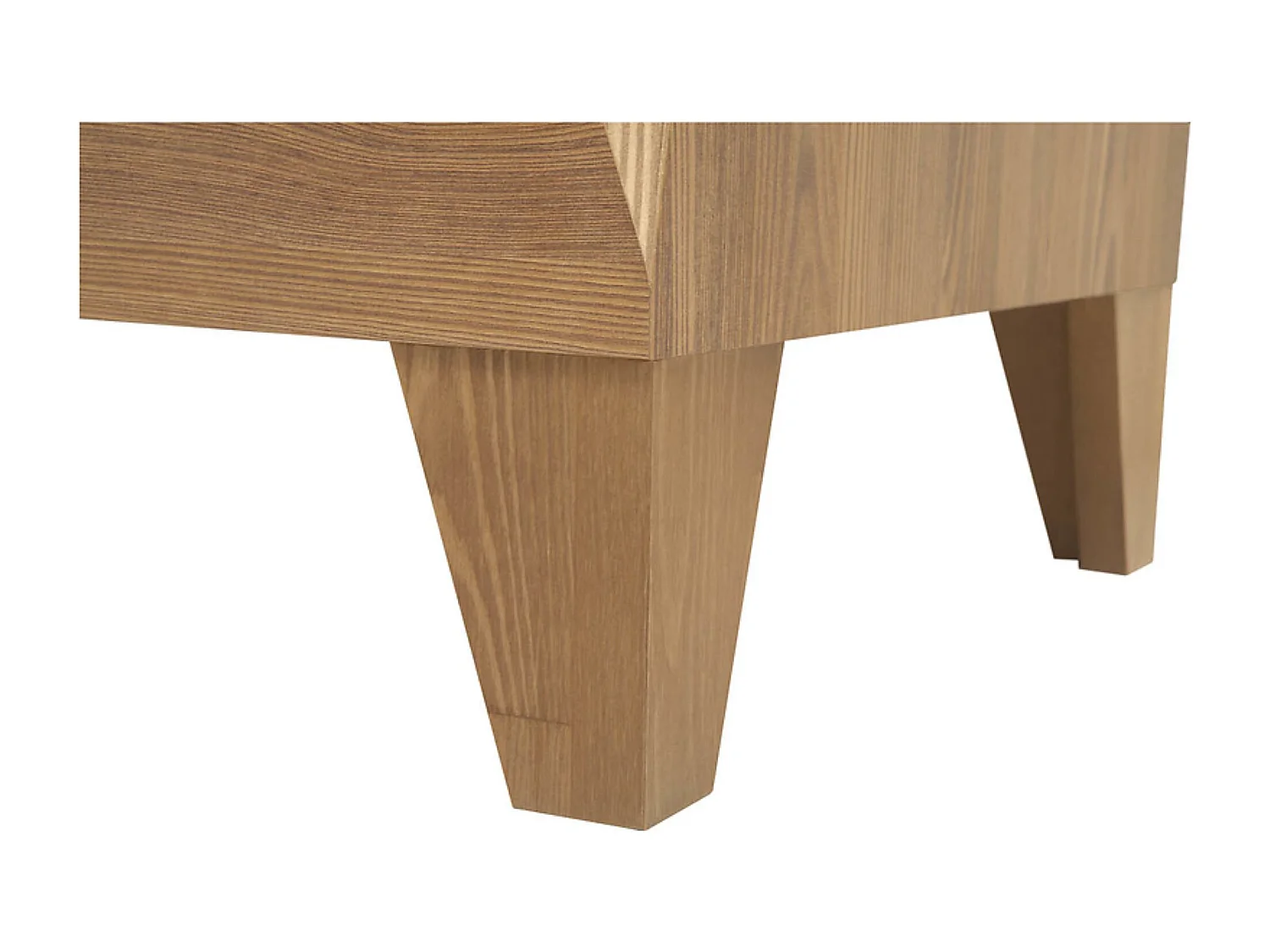 Commode chiffonier à 4 tiroirs fermeture soft-close coloris Mélèze doré - Longueur 72 x Profondeur 47 x Hauteur 116 cm