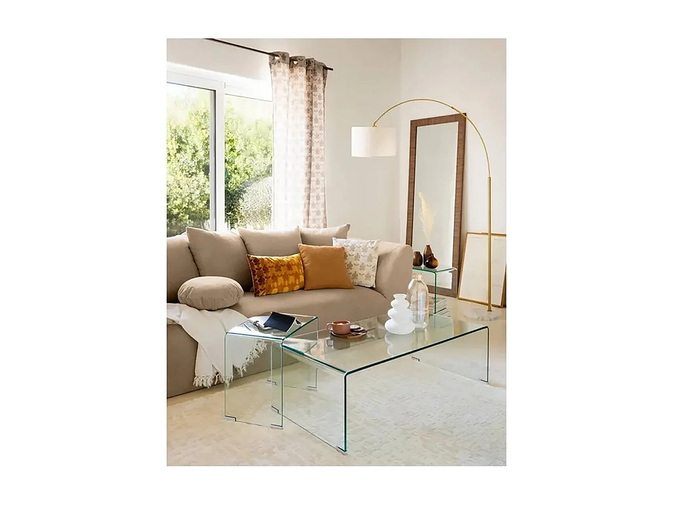 Lampadaire avec un pied en marbre et un abat-jour pivotable blanc - Longueur 138 x Profondeur 37 x Hauteur 195 cm