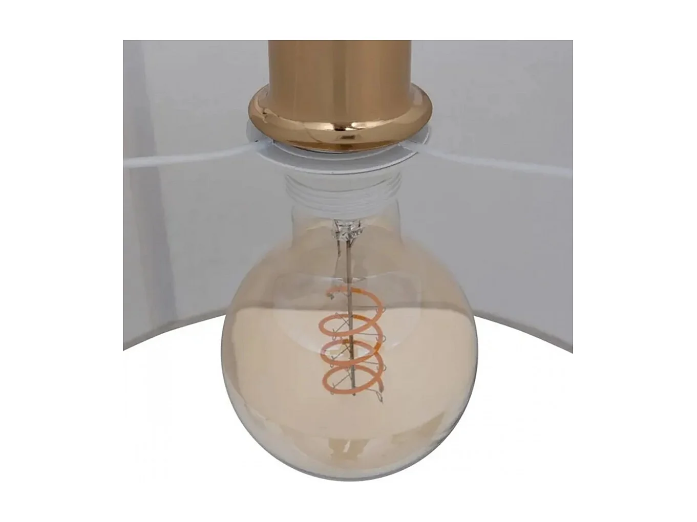 Lampadaire avec un pied en marbre et un abat-jour pivotable blanc - Longueur 138 x Profondeur 37 x Hauteur 195 cm