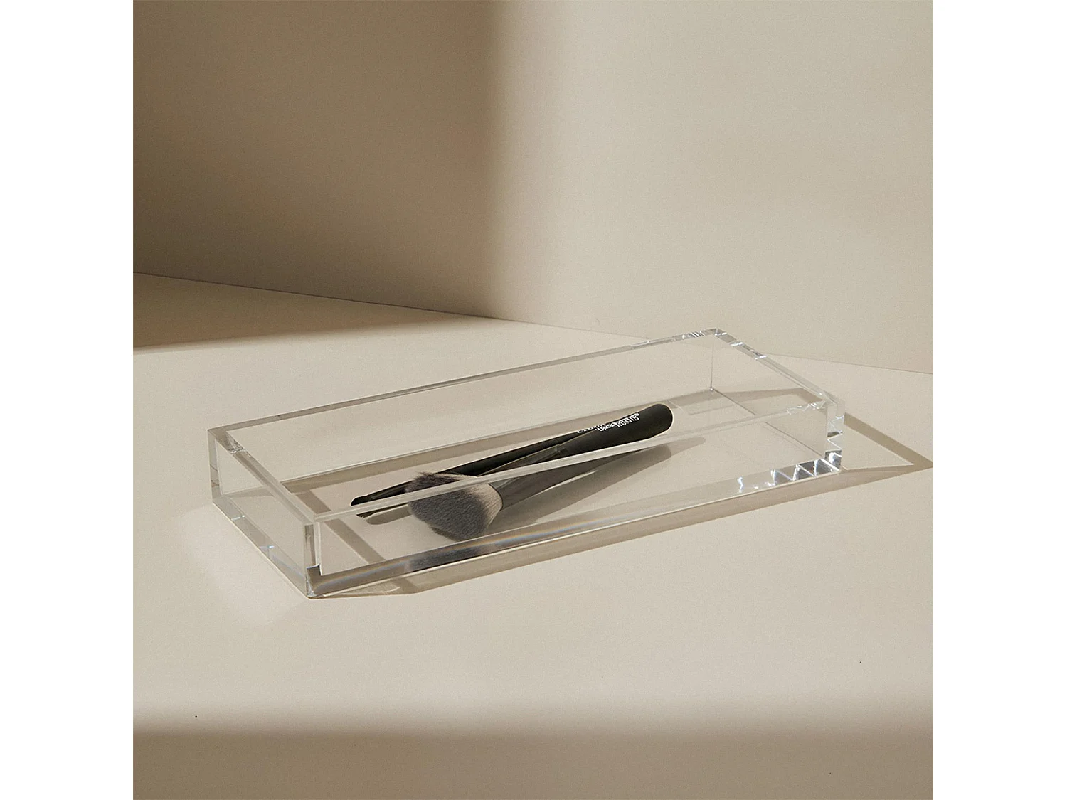 Plateau de rangement transparent - Square Line - BATHBAZAAR