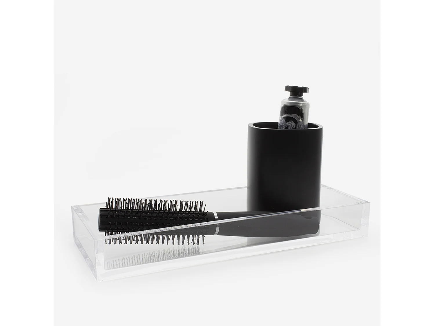 Plateau de rangement transparent - Square Line - BATHBAZAAR