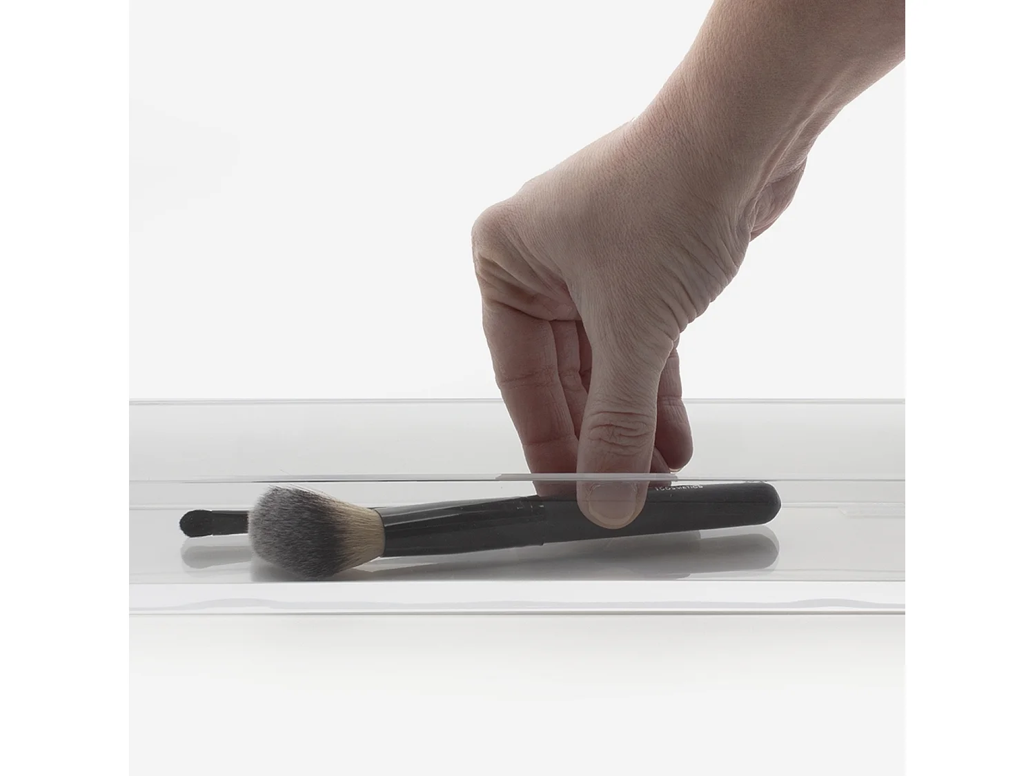 Plateau de rangement transparent - Square Line - BATHBAZAAR