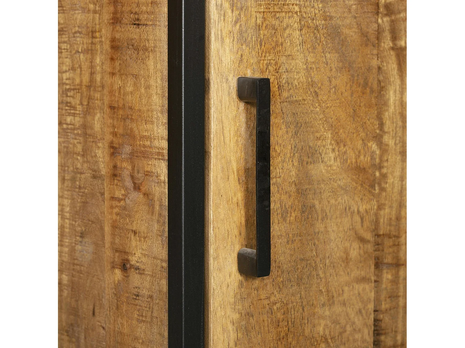 Colonne de salon bois et métal 1 porte ALMA