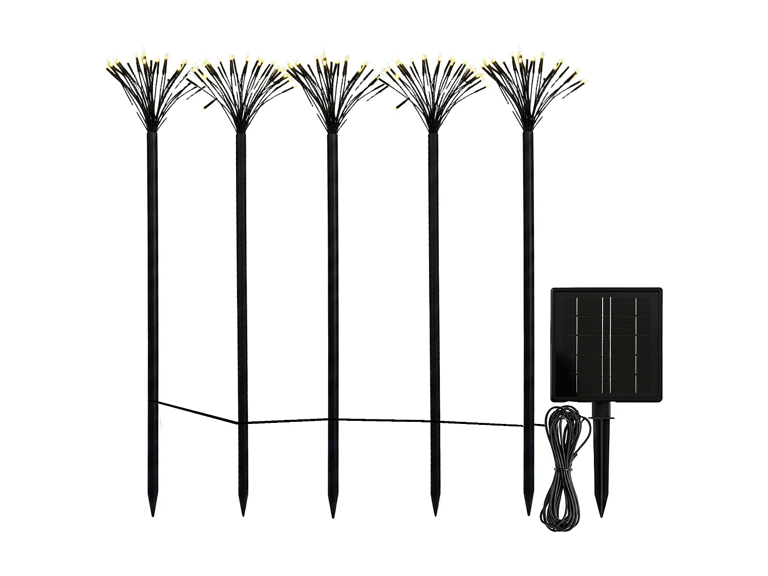 5 piques solaires micro LED YOGY PICK 5M