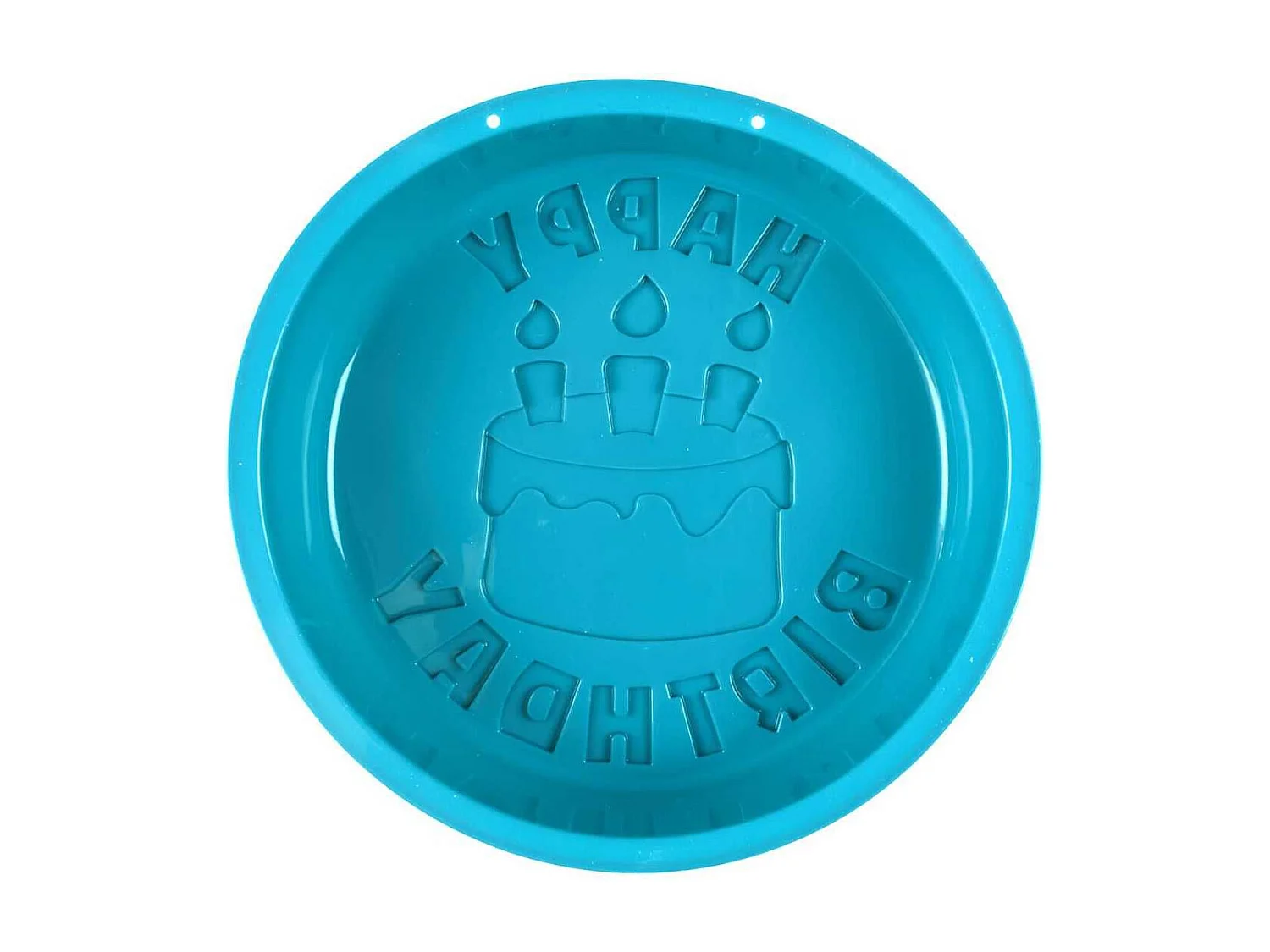 Moule à gâteau en silicone empreinte texte "Happy Birthday" 12 parts