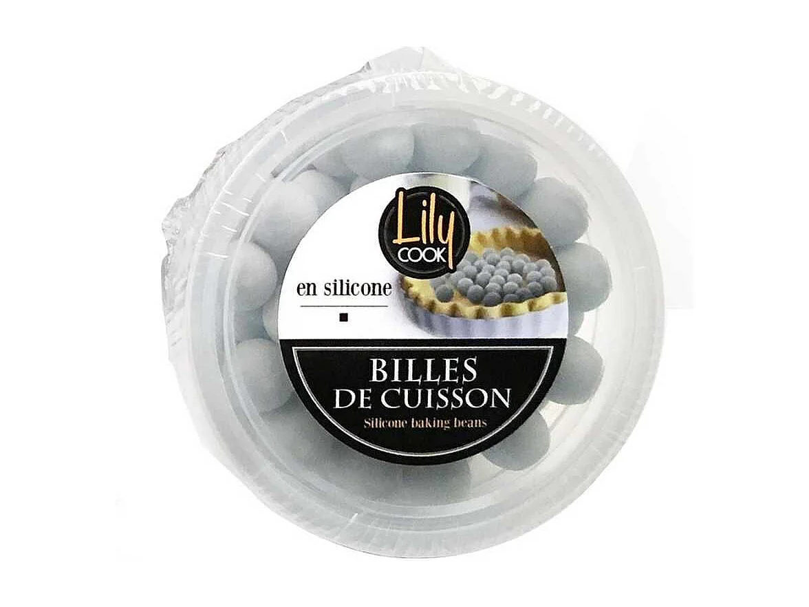 Boîte de billes de cuisson en silicone grises