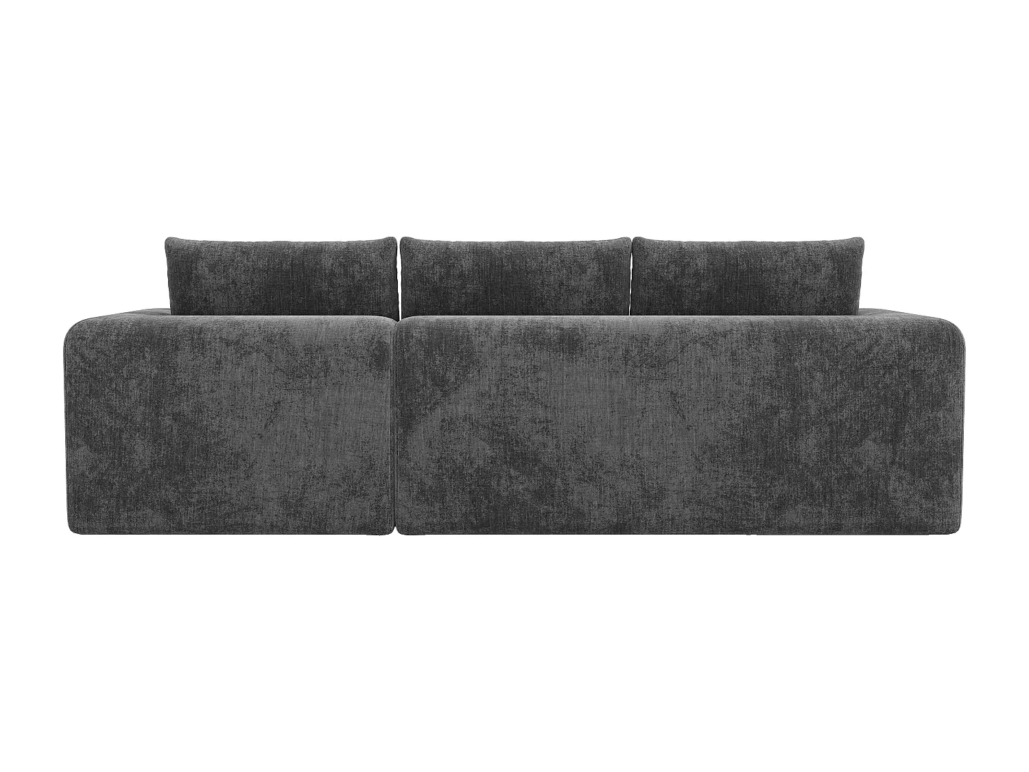 Sofá modular sem estrutura - 244,5 x 136 x 79 cm - combinações livres - não requer montagem - veludo - cinza