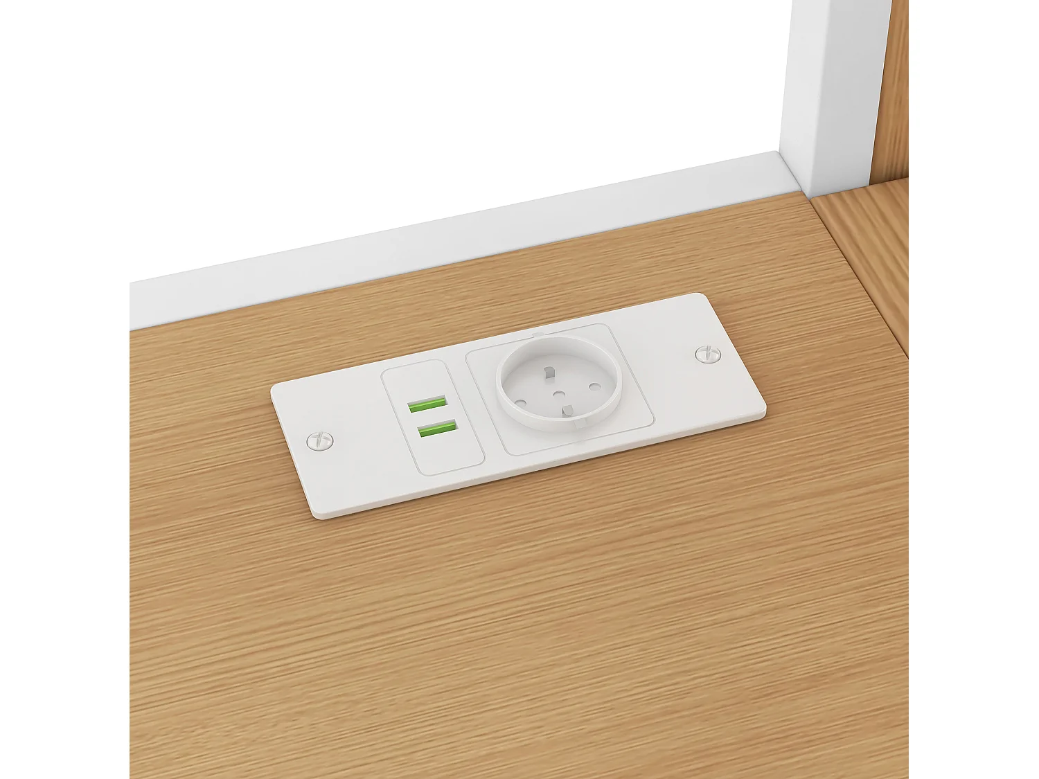 Metall-Hochbett – 140 x 200 cm – mit Schreibtisch, Regalen, 2 Schubladen und Leiter mit Stauraum – weiß