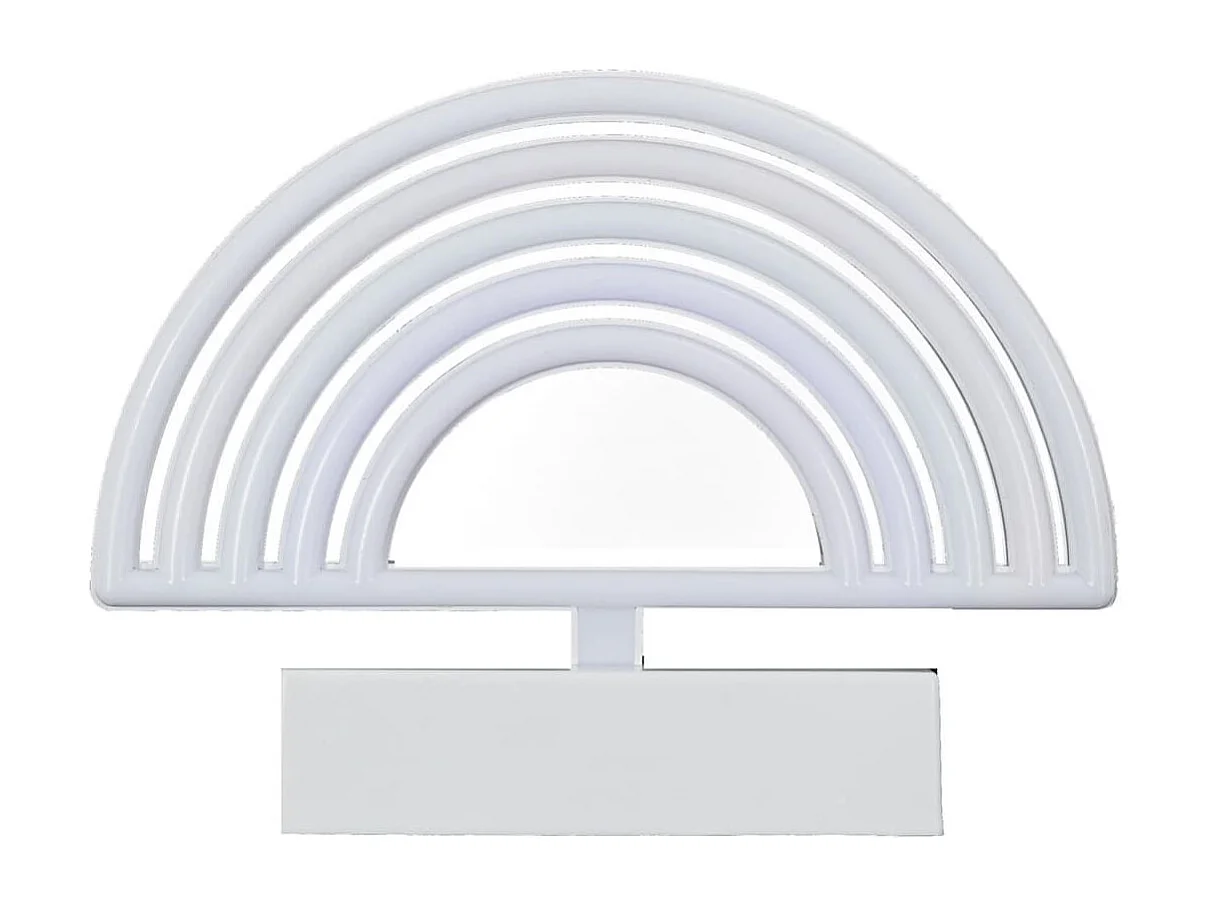 Lampe led effet neon décorative arc-en-ciel sur piles