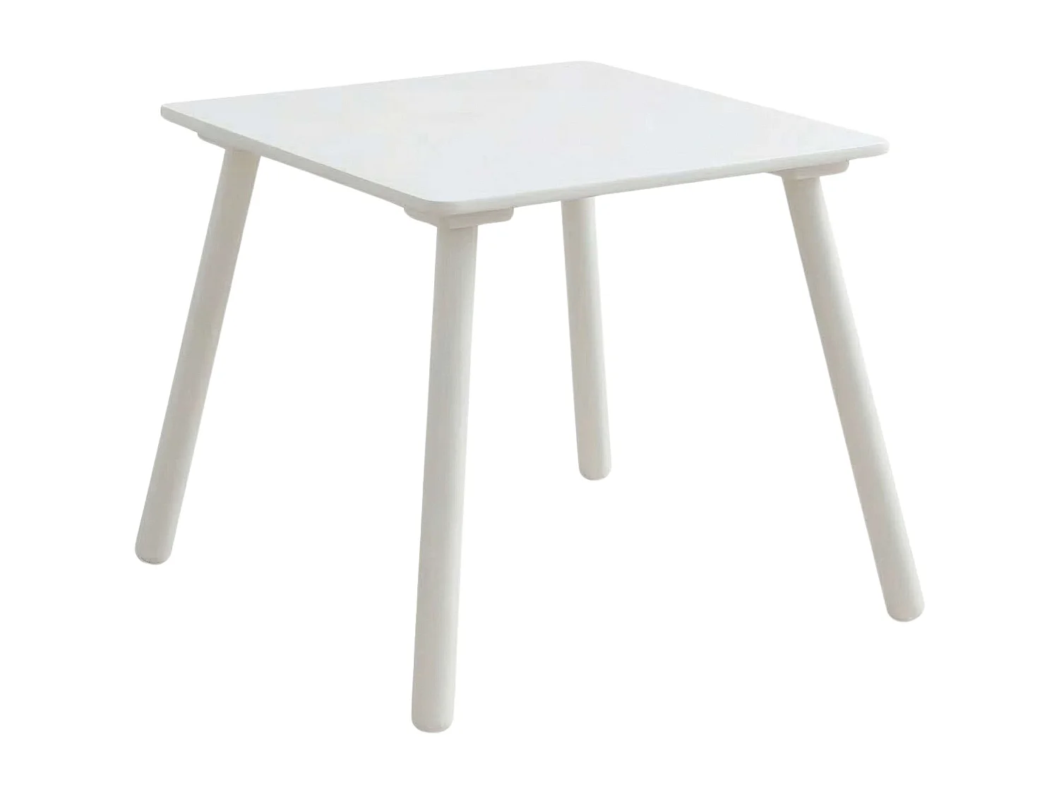 Conjunto infantil Origami, mesa de melamina branca 50x43,5x50cm + 2 cadeiras 26x51x28cm